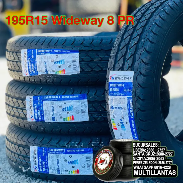 195R15 WIDEWAY 8 CAPAS