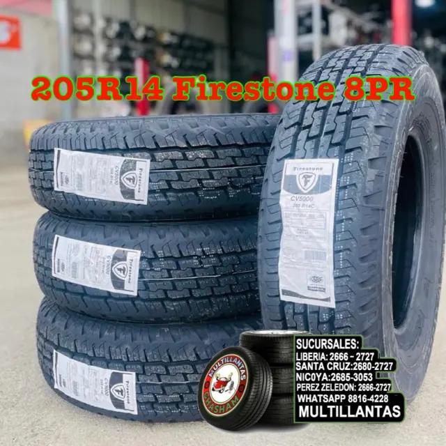 205R14 FIRESTONE CV-5000 8PR