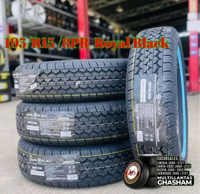 195R15C ROYAL BLACK 8PR