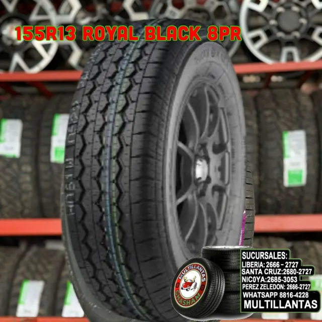 155R13 ROYAL BLACK 8PR