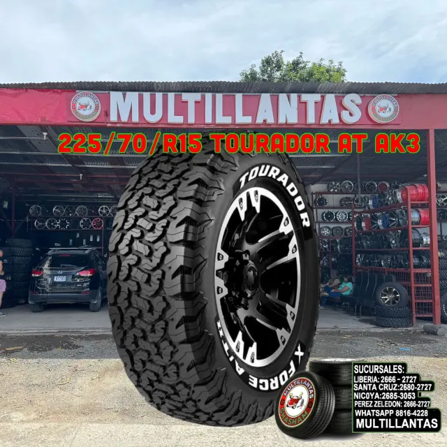 225/70/R15 TOURADOR AT AK3 8PR