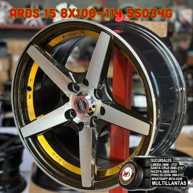 AROS 15X7 4X100-114 ET30 BM-GL 55034G