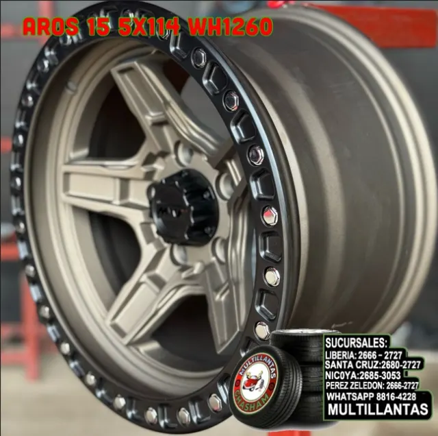 AROS 15X8 5X114.3 ET0 BR-MB WH1260