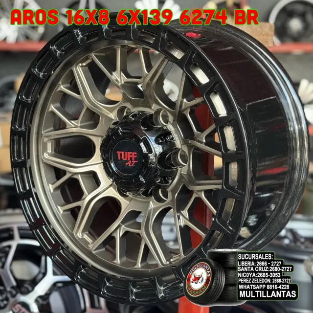 AROS 16X8 6X139.7 ET0 BGR 6274