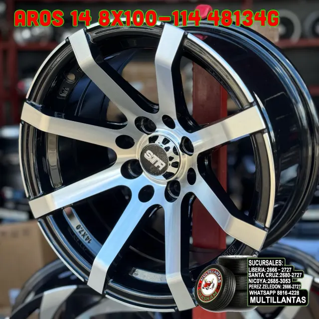 AROS 14X7 4X100-114 ET0 MB 48143G