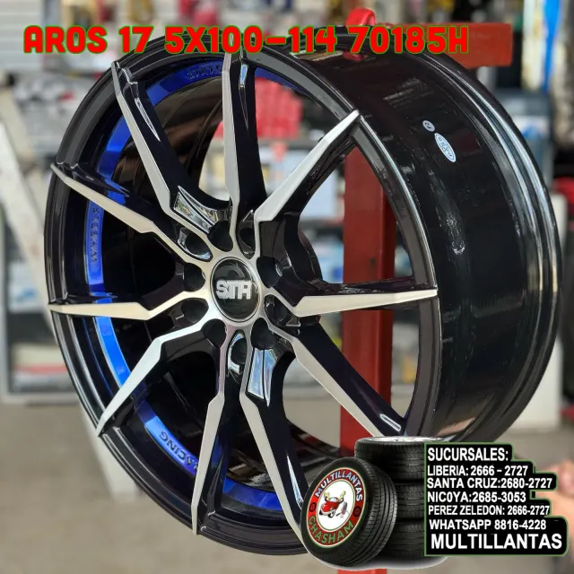AROS 17X7.5 5X100-114 ET35 BM-BL 70185H