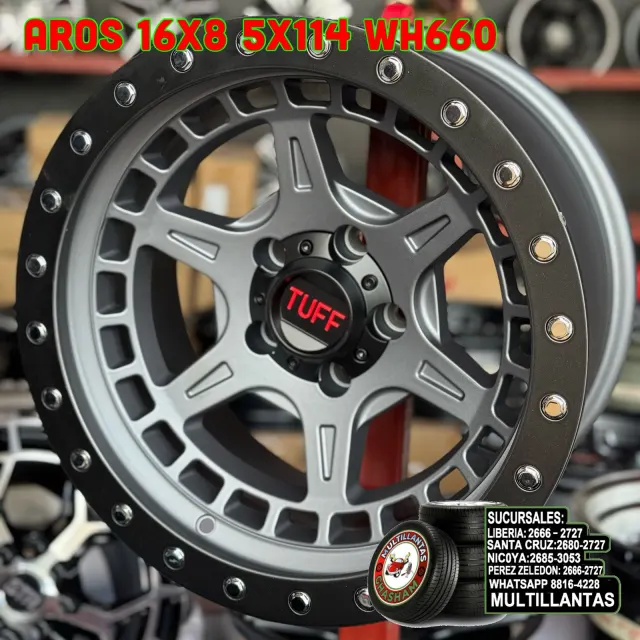 AROS 16X8 5X114.3 ET-15 GY-B 660