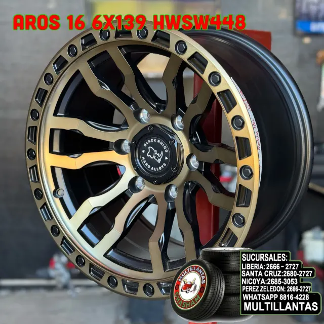 AROS 16X8.5 6X139.7 ET0 MBMF-BRCC SW448