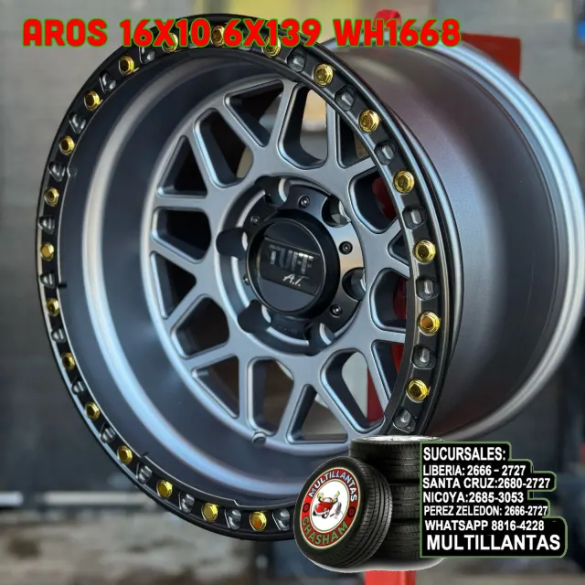 AROS 16X10 6X139.7 ET-25 GY-B WH1668