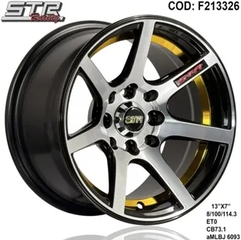 AROS 13X7 8X100-114 ET0 MLBJ 6093