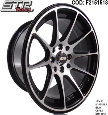 AROS 15X8 8X100-114 ET20 BMF 1518