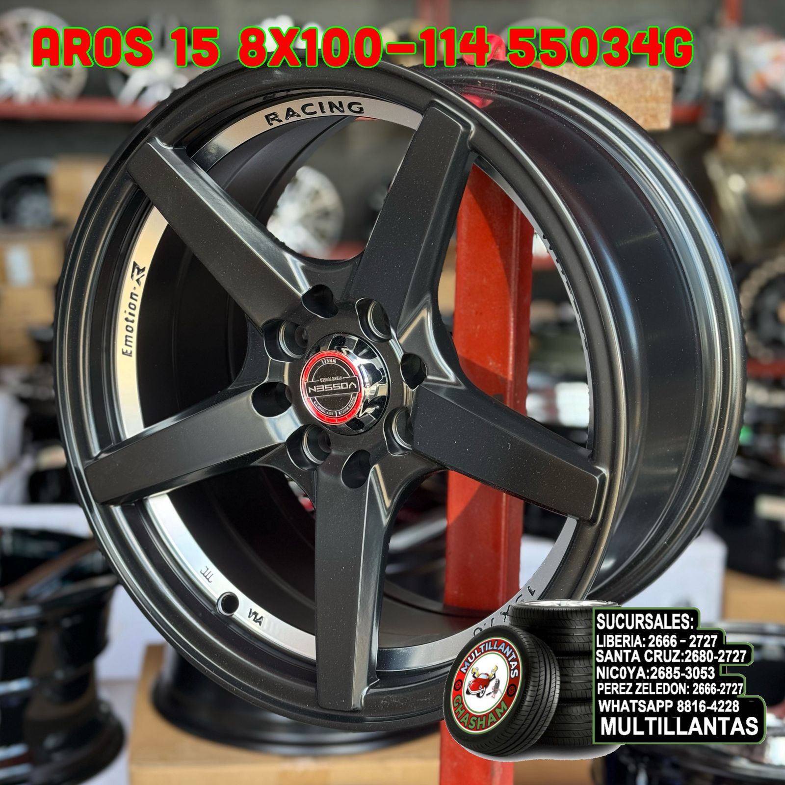 AROS # 15X7 4X100-114 ET30 MB 55034G
