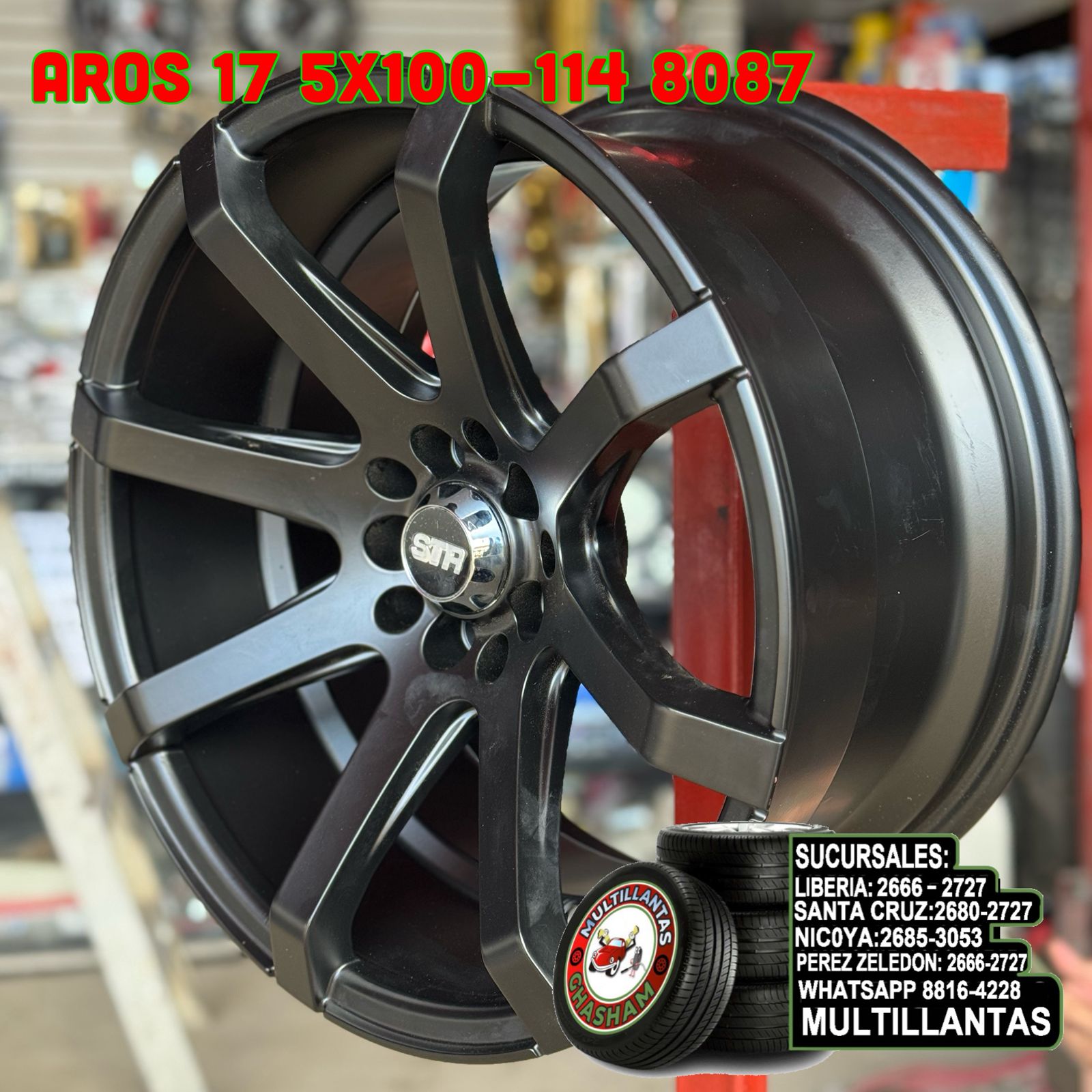 AROS # 17X9 10X100-114 ET20 XB 8087